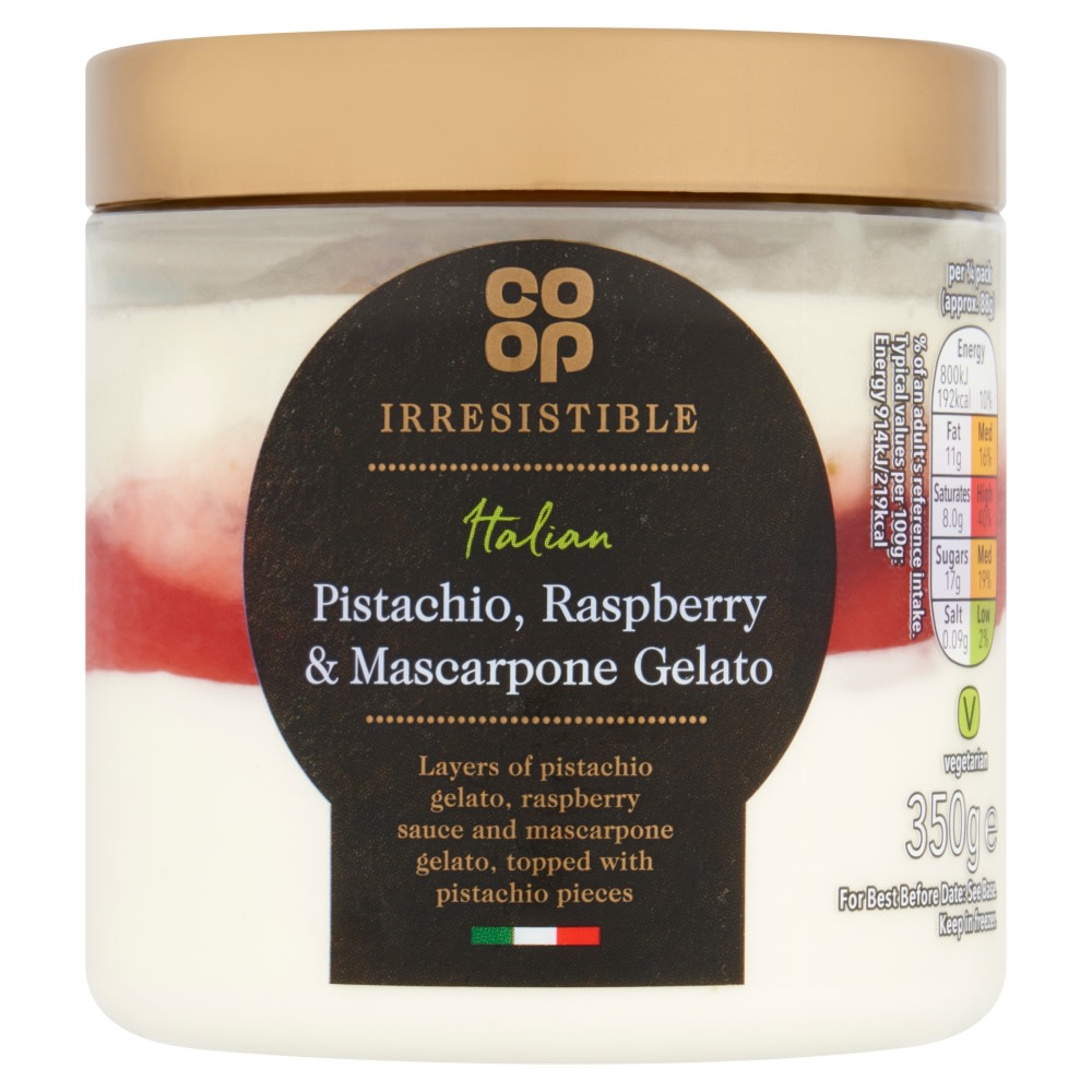 Co-op Irresistible Pistachio Gelato 350g