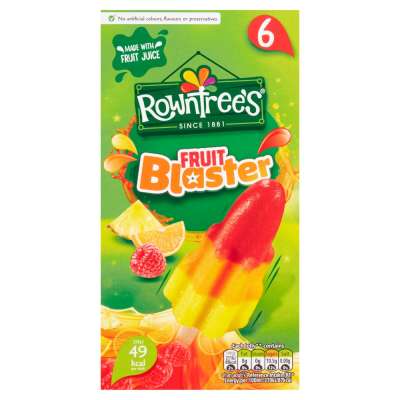 Rowntrees Fruit Blast Lollies 6pk