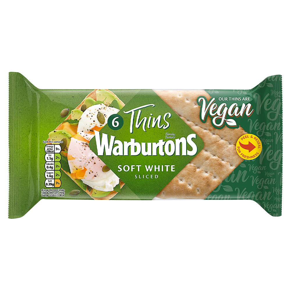 Warburtons Soft White Bread with Sourdough