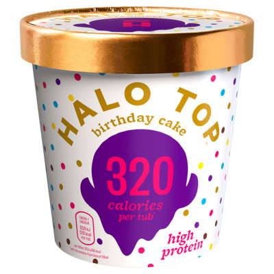 Halo Top Birthday Cake Low Calorie Ice Cream 473ml