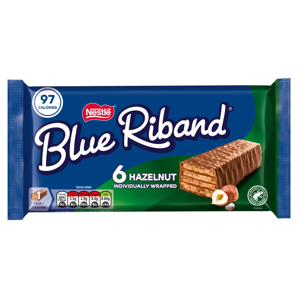Nestle Blue Riband Hazelnut 6 Pack 108G 
