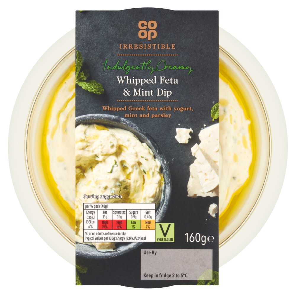 Co-op Irresistible Feta Dip with Mint Oil Dip 160g