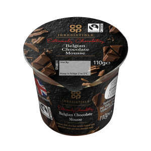 Co-op Irresistible Belgian Chocolate Mousse 110g