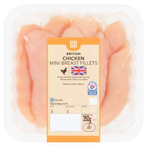 Co-op British Chicken Mini Breast Fillets 350g