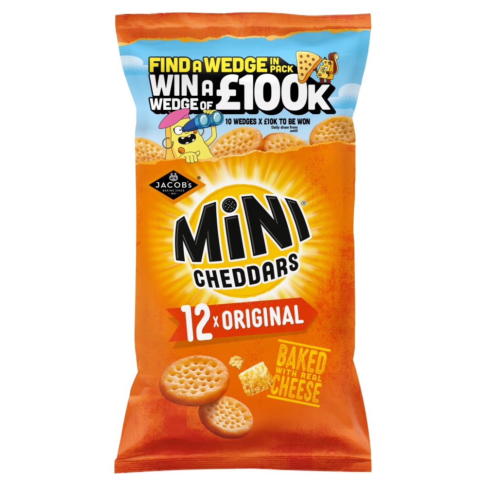 Jacob's Mini Cheddars Original Multipack Snacks 