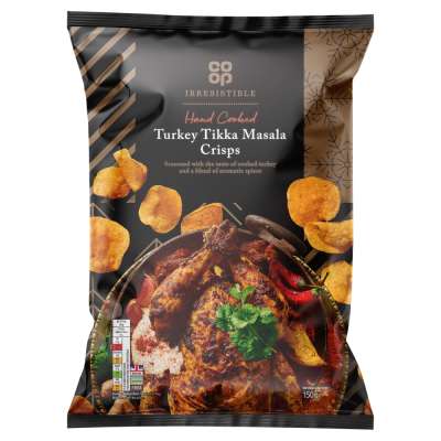 Co-op Irresistible Turkey Tikka Crisps 150g