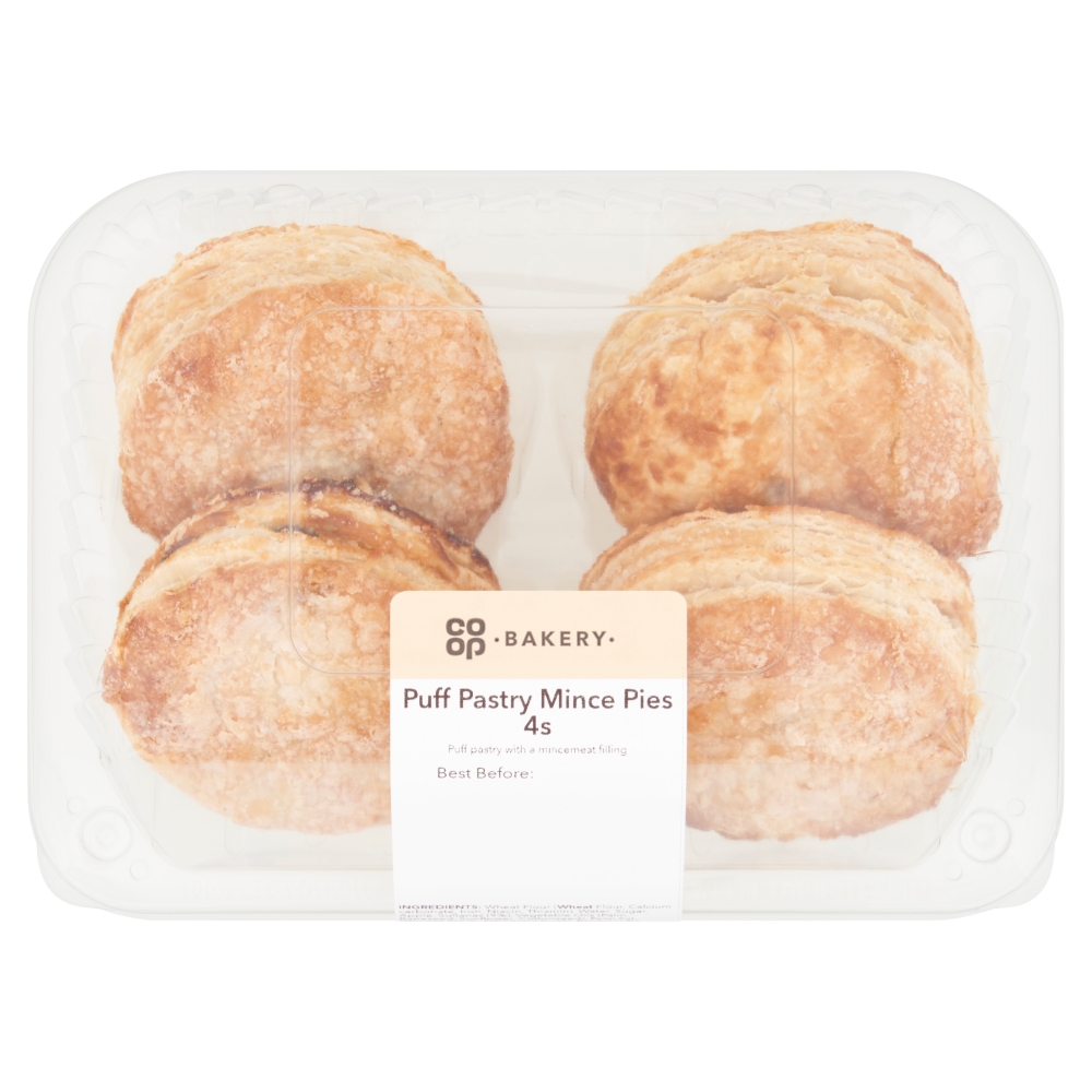 Co-op Puff Pastry Mince Pies 4pk