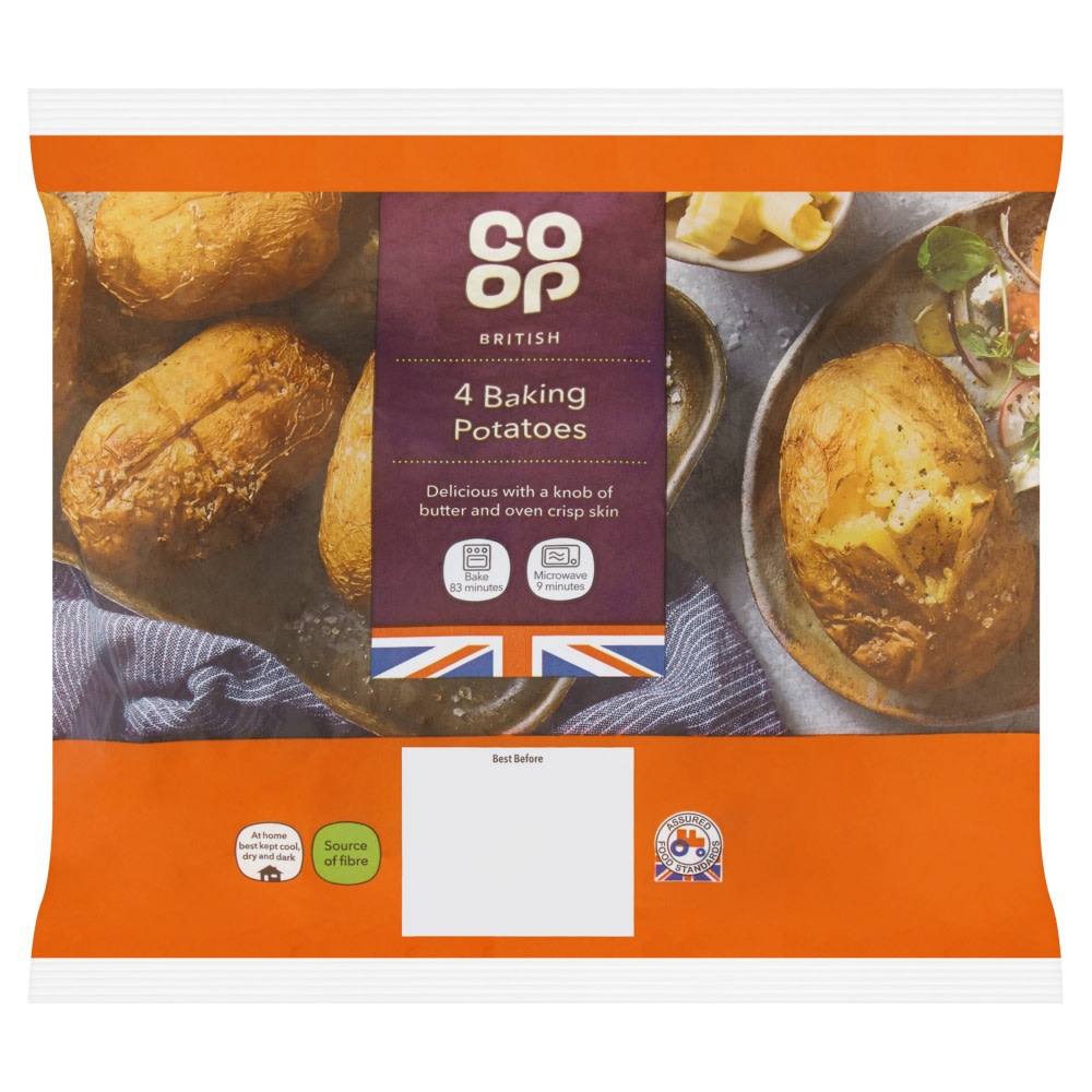 Co-op Baking Potatoes 4 pack