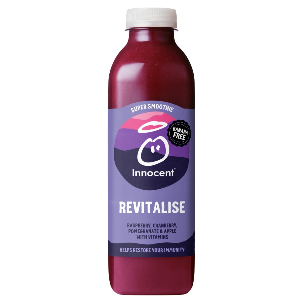 Innocent Super Smoothie Revitalise Raspberry, Cranberry, Pomegranate & Apple with Vitamins 750ml