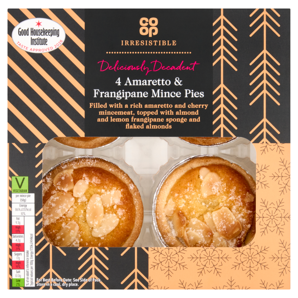 Co-op Irresistible Amaretto & Frangipane Mince Pies  