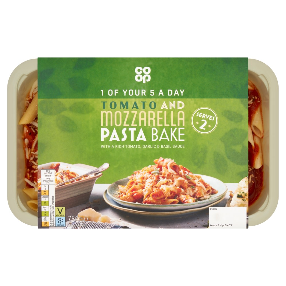 Co-op Tomato and Mozzarella Pasta Bake 750g