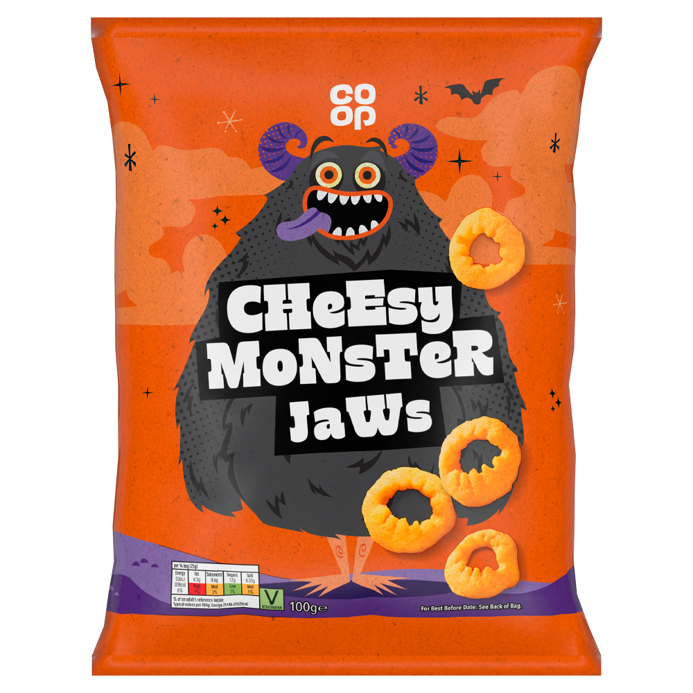 Co-op Cheesy Monster Jaws 100g