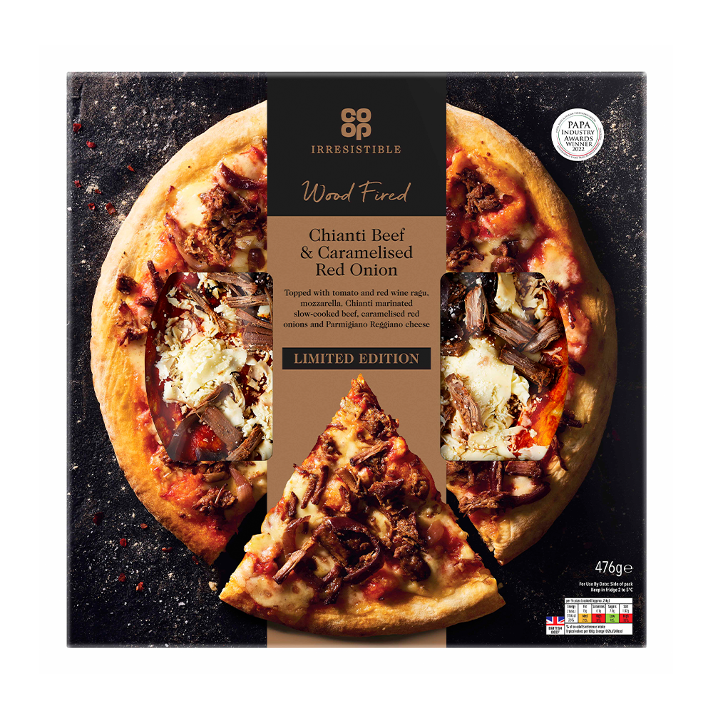 Co-op Irresistible Chianti Beef Pizza 476g
