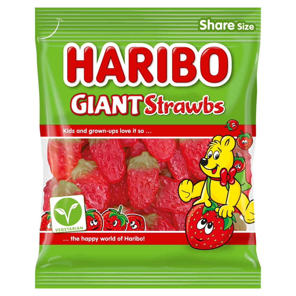 Haribo Giant Strawbs 175g
