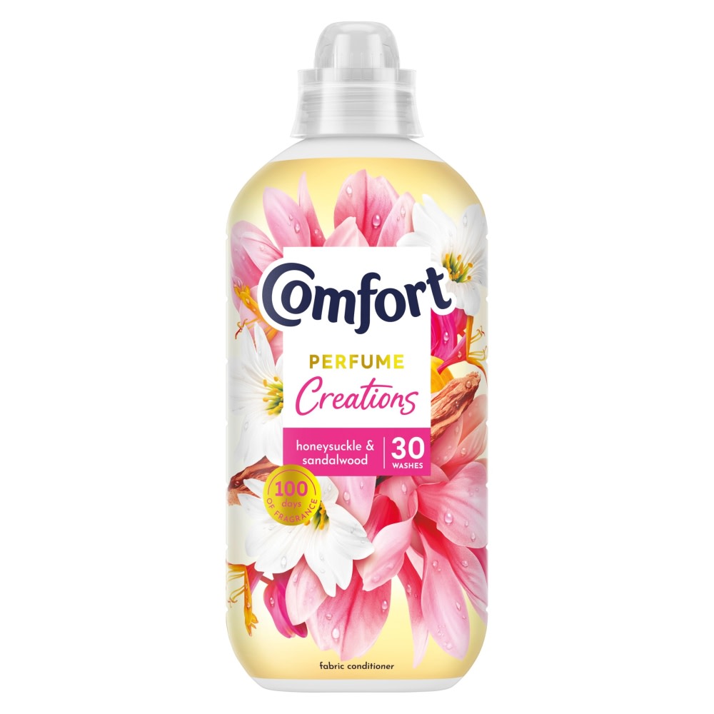 Comfort Perfume Creations Fabric Conditioner Honeysuckle & Sandalwood 30 washes 900ml