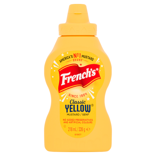 French S Classic Yellow Mustard 226g Co Op   0041500007229 1 512x512 20220901 