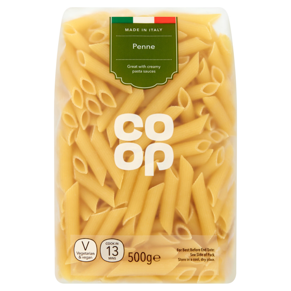 Coop Penne Pasta Quills 500g Coop