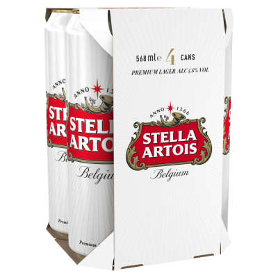 Stella Artois Cans 4x568ml