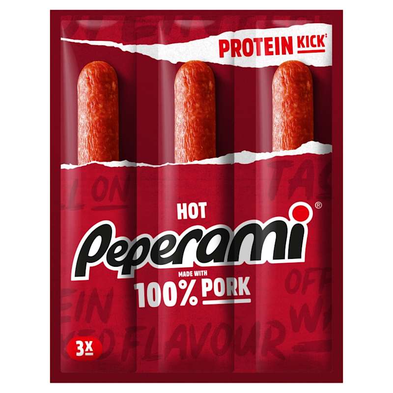 Peperami Hot 3 x 22.5g - Co-op