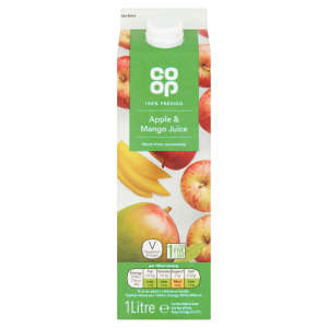 Co-op 100% Pressed Apple & Mango Juice Never from Concentrate 1 Ltr