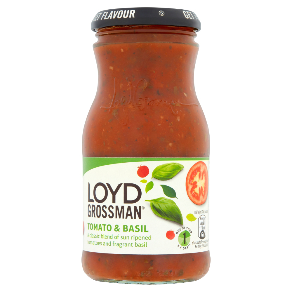 Loyd Grossman Tomato Basil Sauce 350g Co op