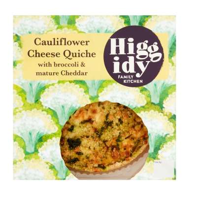 Higgidy Cauliflower Cheese Quiche with Broccoli & Mature Cheddar 400g