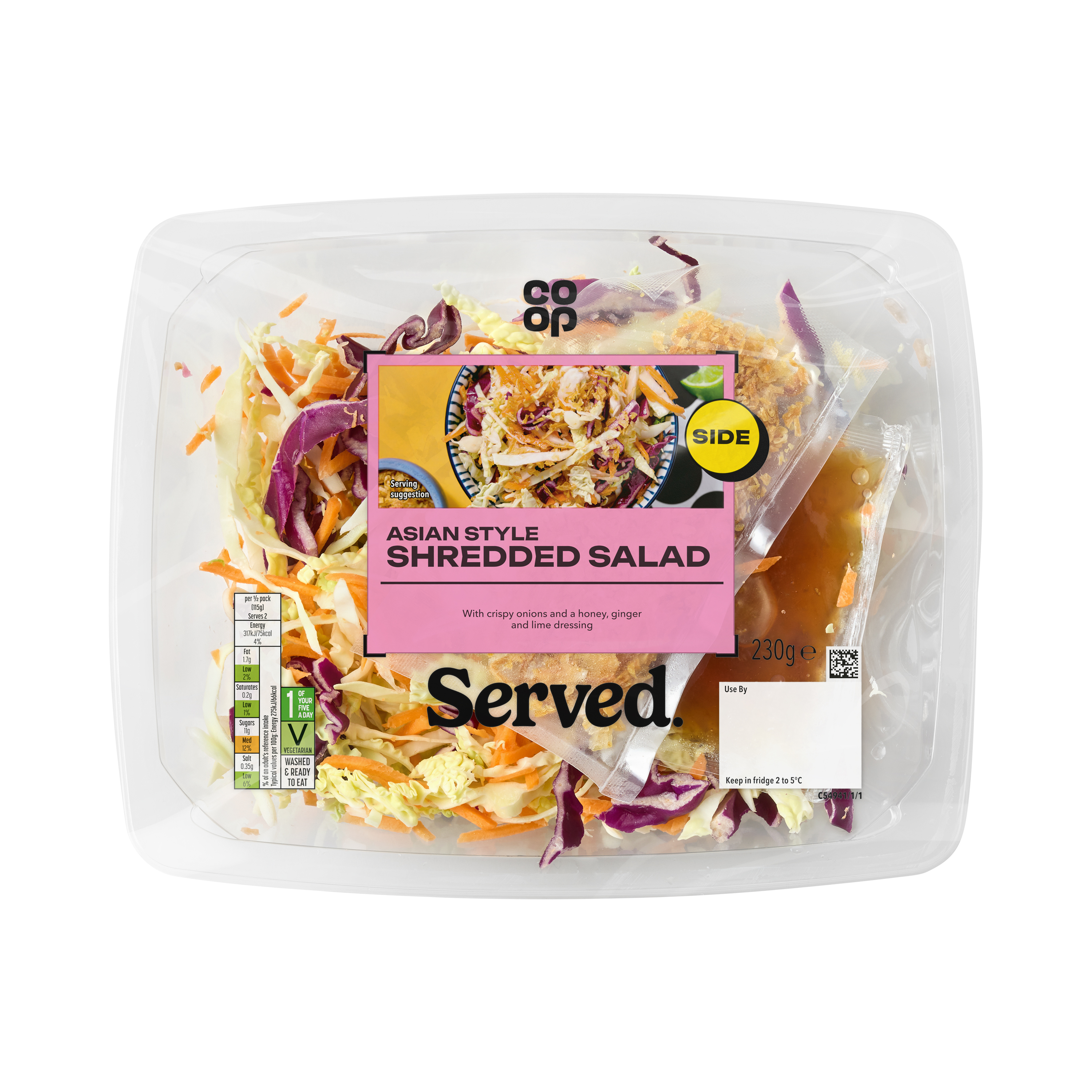 Co-op Asian Style Shredded Salad 230g