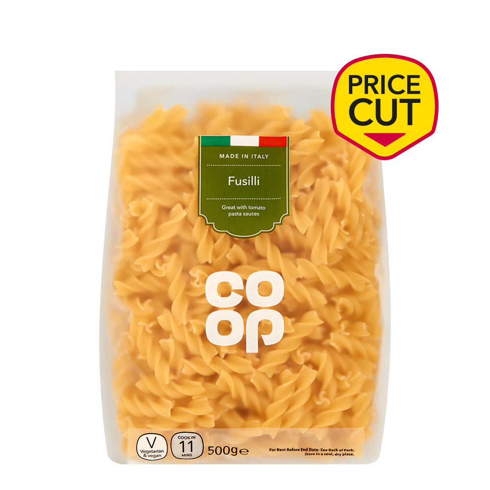 Coop Fusilli Pasta Twists 500g Coop