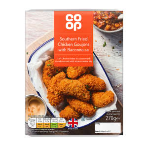 Co-op Southern Fried Chicken Goujons with Baconnaise 270g