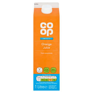 Co-op Orange Juice Smooth From Concentrate 1 Ltr