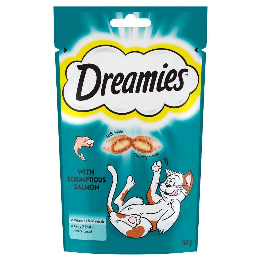 Dreamies Cat Treat Biscuits with Salmon Flavour60g