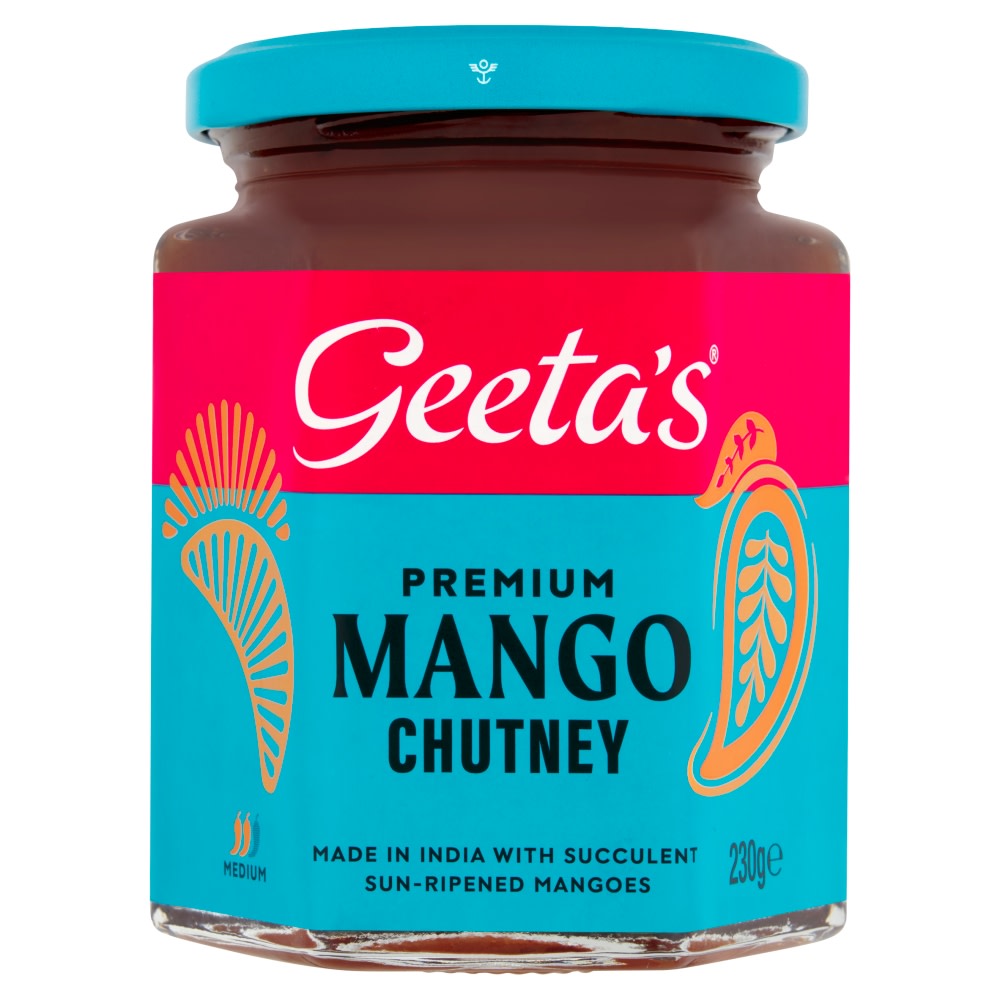 Geeta's Premium Mango & Chilli Chutney Hot 230g