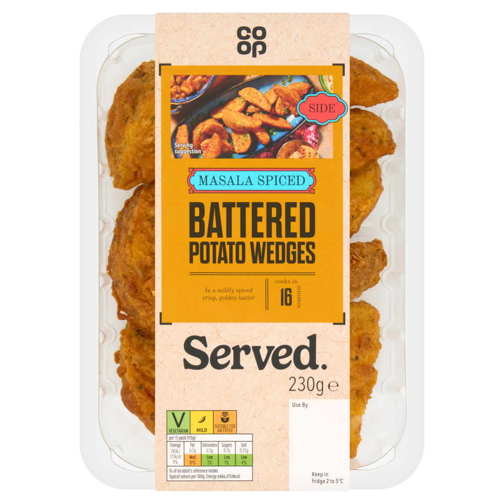 Co-op Served Indian Spiced Potato Wedges   