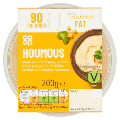 Co-op Reduced Fat Houmous 200g