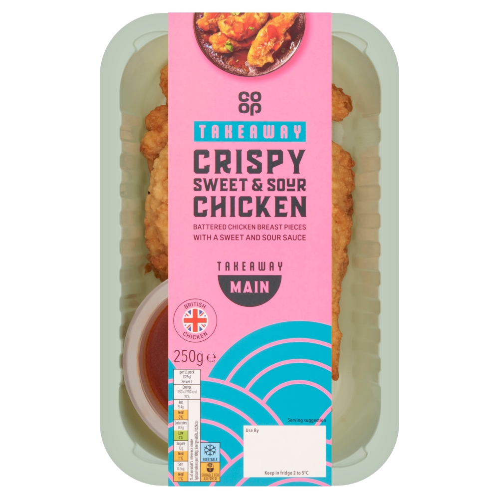 Co-op Crispy Sweet & Sour Chicken 250g