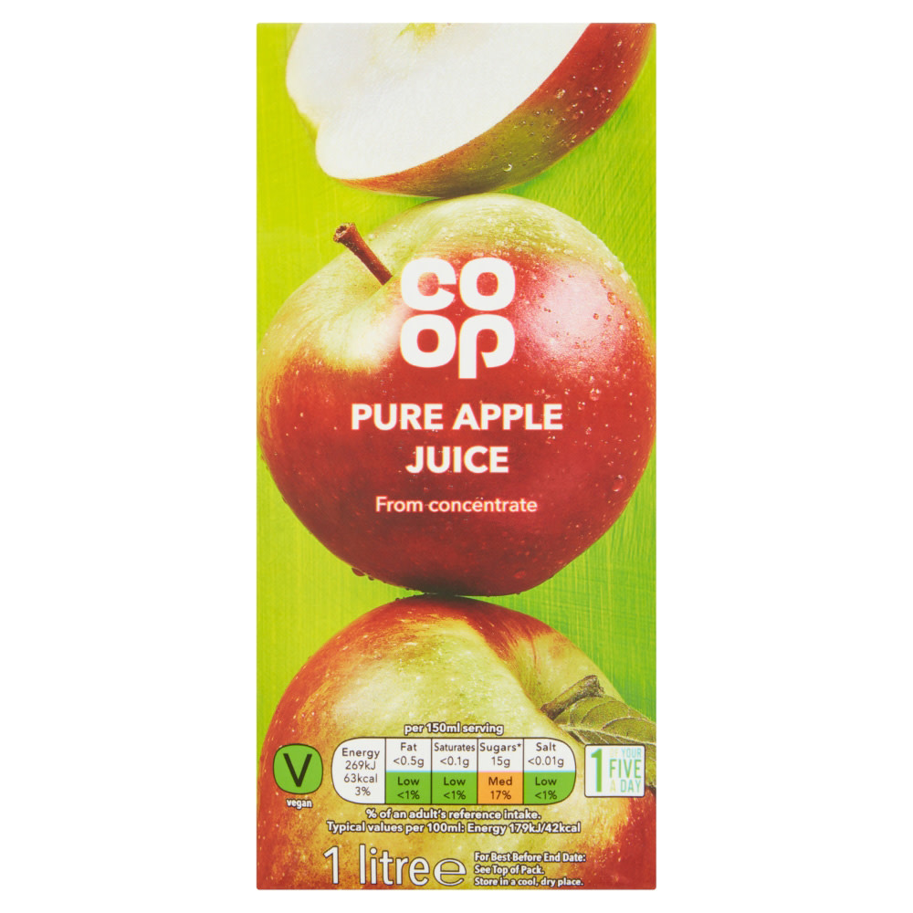 Co-op Honest Value Pure Apple Juice 1 Ltr