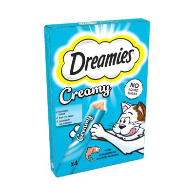 Dreamies Creamy Cat Treats with Salmon 40g