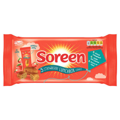 Soreen Lunchbox Loaves Strawberry 5s