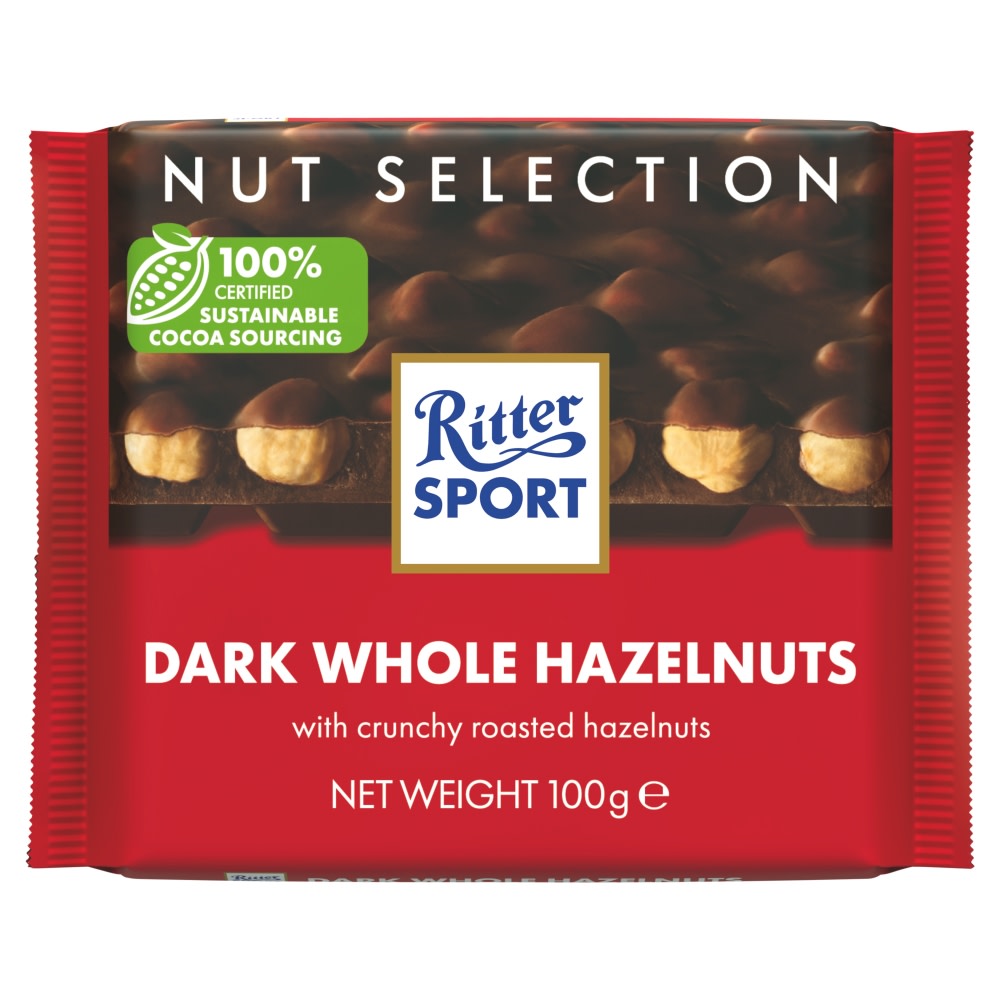 Ritter Sport Whole Hazelnuts Nut Selection 100g
