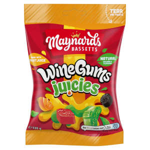 Maynards Bassetts Wine Gums Sweets Bag 130g