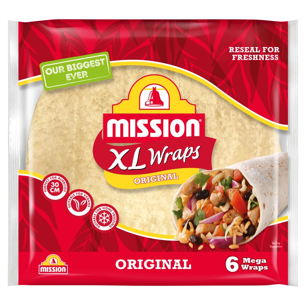 Mission Original Tortilla Wraps 6 Pack