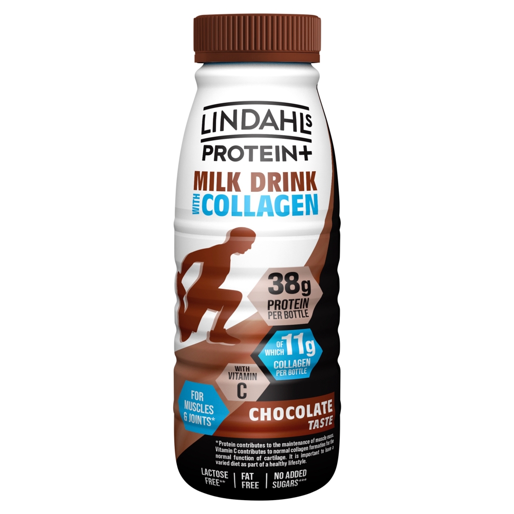 Lindahls Protein+ Milk Drink with Collagen Chocolate Taste 500ml