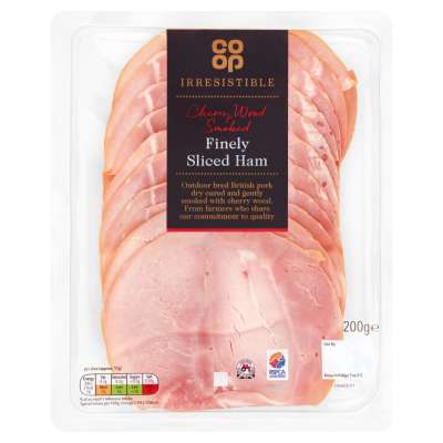 Co-op Irresistible Finely Sliced Smoked Ham 200g