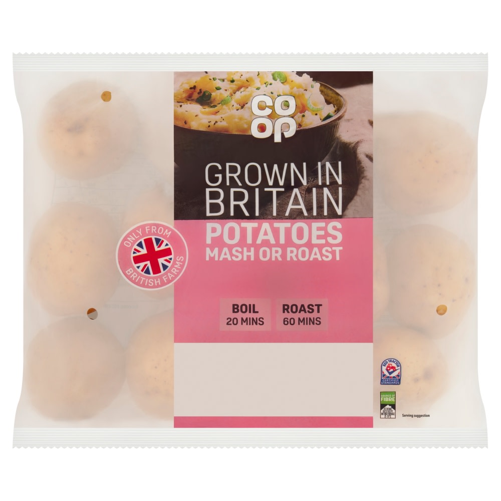 Co-op Washed White Potatoes 1.5Kg