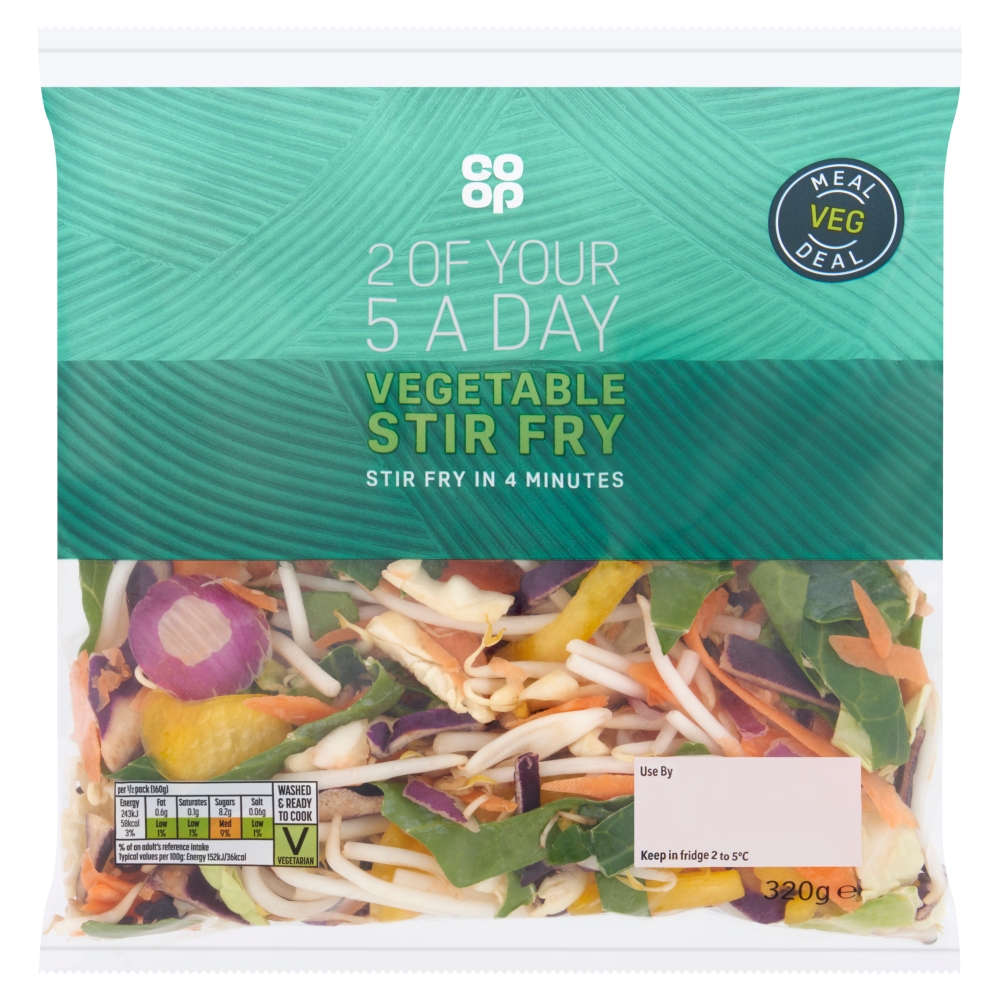 Co-op Mixed Vegetable Bag 320g