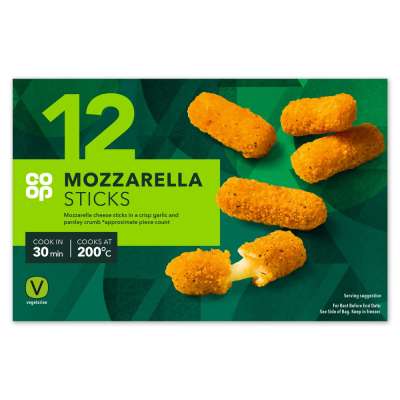 Co-op 12 Mozzarella Sticks 180g