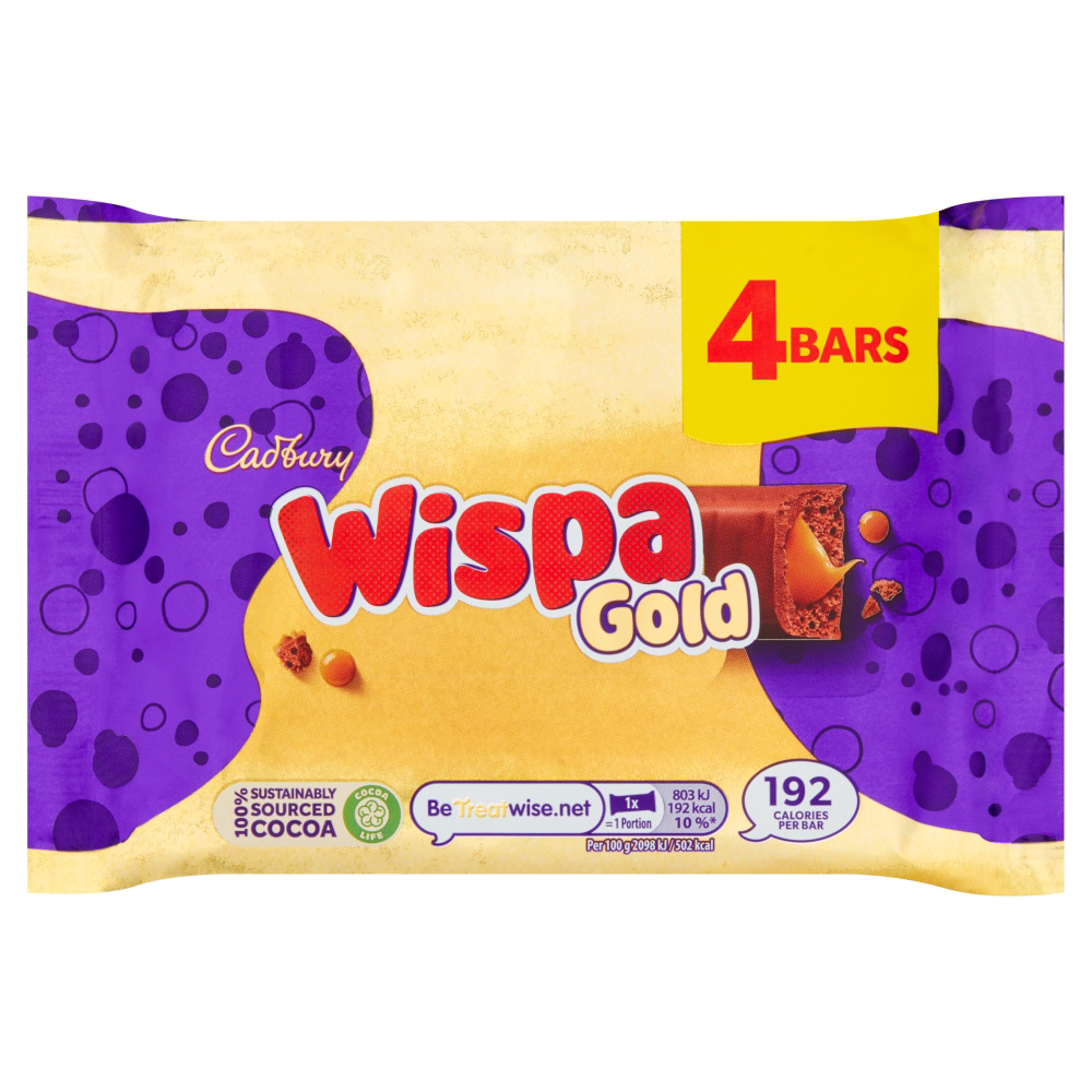 Cadbury Wispa Gold 4pk 153.2g
