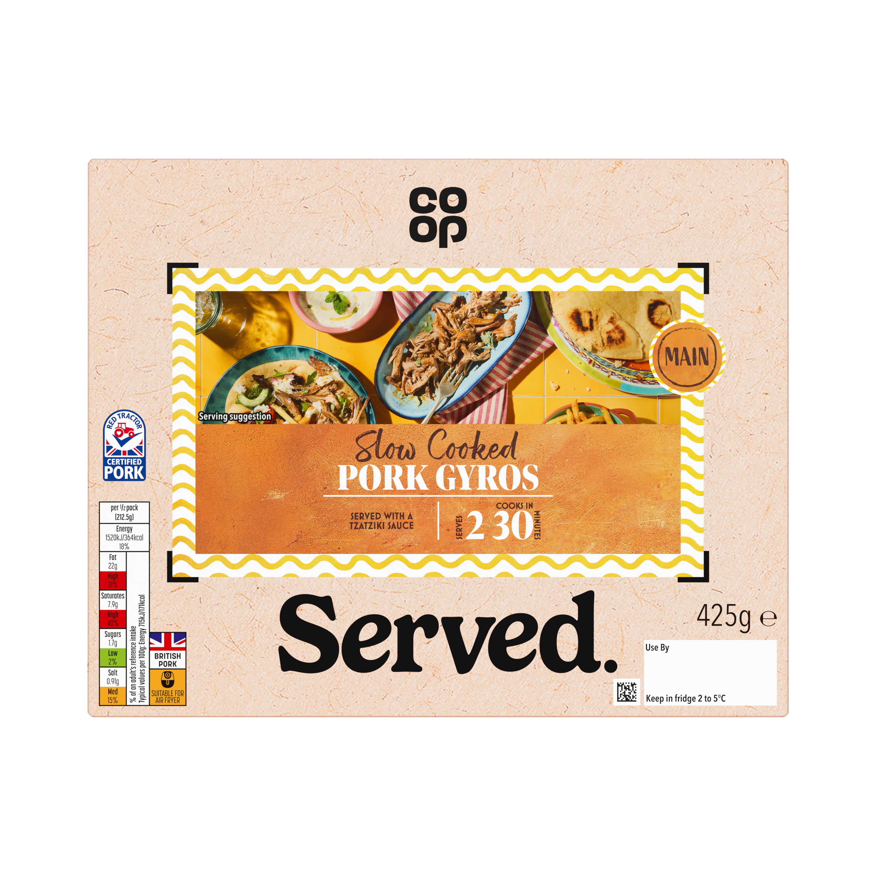 Co-op Pork Gyros 425g