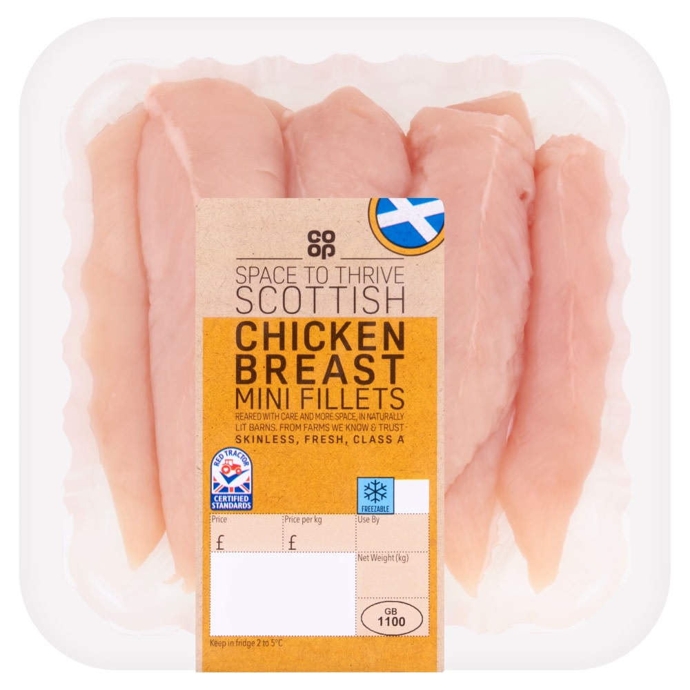Co-op Scottish Chicken Mini Fillets 350g