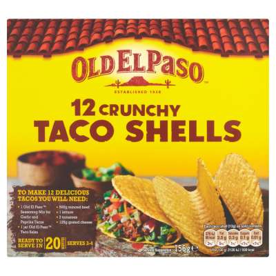 Old El Paso Taco Shells 156g